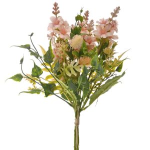 Букет изкуствени розови цветя 38 см