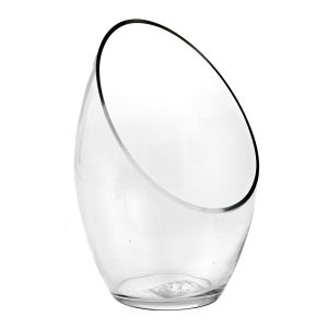 Стъклена ваза D21X33CM