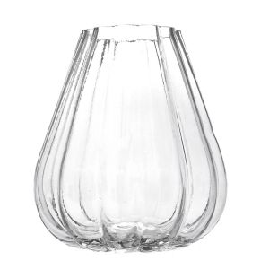 Стъклена ваза D16X19CM