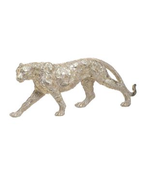 Фигура леопард златен меден 35х8х14