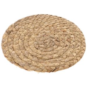 ROUND SEAGRASS COASTER D 18 CM NATURAL COLOR