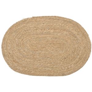 ROUND SEAGRASS FLOOR MAT 70X100 CM NATURAL COLOR