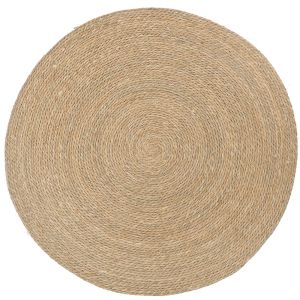 ROUND SEAGRASS FLOOR MAT D 100 CM NATURAL COLOR