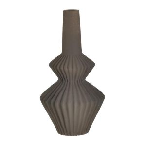 Керамична ваза кафява φ17x31