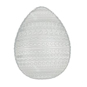 Бяло плато за яйца стъкло 22х17х3