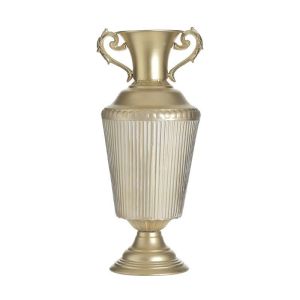 Метална ваза антично златна 21χ19χ48