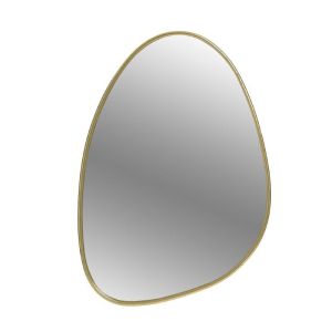 Стенно огледало със златиста метална рамка 50X2X70