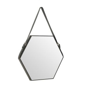 Стенно огледало с пластмасова рамка черно 49Χ3Χ43/70
