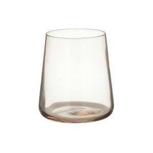 Стъклени чаши за вода 6бр розови 380CC Φ9X10