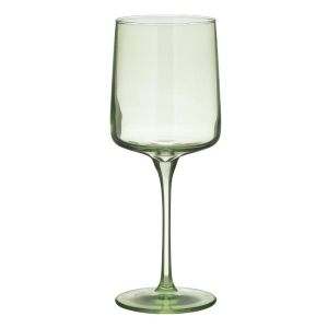 S/6 WINE GLASS GREEN 340CC Φ7X20