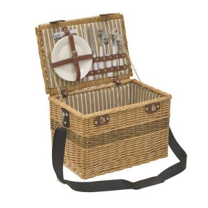 WILLOW PICNIC BASKET FOR 2 NATURAL 42X28X28
