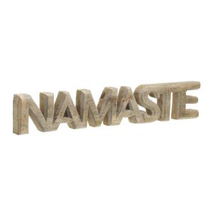 WOODEN TABLE DECO ''NAMASTE'' NATURAL 54X4X10
