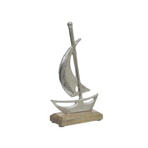 Настолна декоративна фигура метал/алуминий лодка 13X5X23
