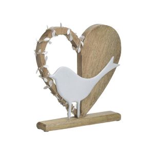 Настолна декоративна фигура метал/алуминий сърце 26X5X27