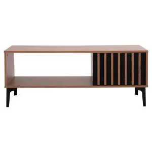 Холна маса серия Harry цвят натурал и черен пдч 110x60x43.5hсм Hm18007.01