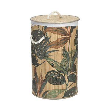 BAMBOO LAUNDRY BASKET MULTICOLOR Φ35Χ57
