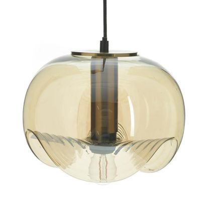 GLASS CEILING LUMINAIRE AMBER Φ25Χ21