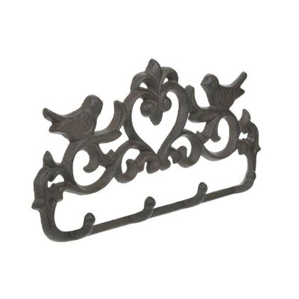 METAL MINI HANGER ANTIQUE BROWN 31X3X14