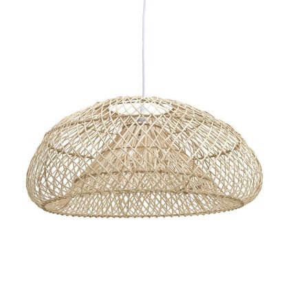 METAL/RATTAN CEILING LUMINAIRE NATURAL Φ60Χ27