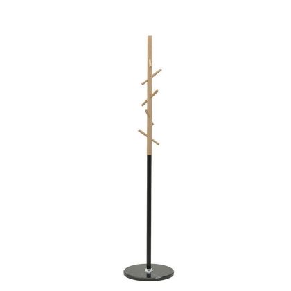METAL/WOODEN COAT HANGER BRONZE/BLACK Φ37Χ170