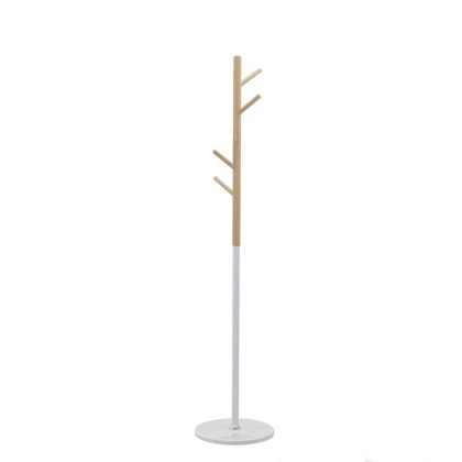 METAL/WOODEN COAT HANGER GOLDEN/WHITE Φ37Χ170