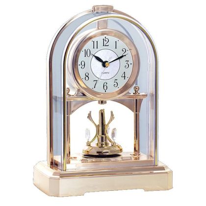 PL TABLE CLOCK GOLDEN (SM) 24X11X17