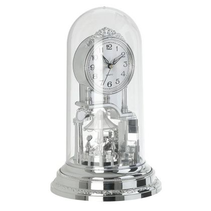 PL TABLE CLOCK SILVER (SM) Φ18Χ29
