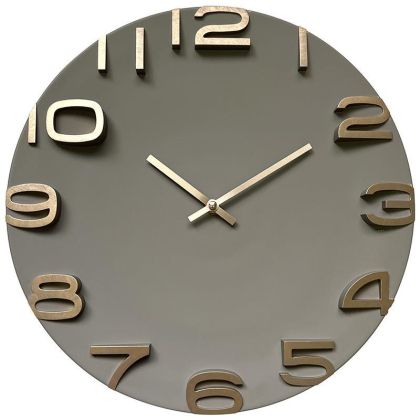 PS WALL CLOCK BEIGE/GOLDEN (SM) 35X5X35