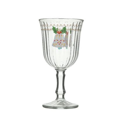 S/6 XMAS WINE GLASS 240CC Φ8X16
