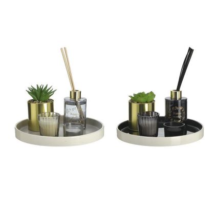 SET GLASS ROOM DIFFUSER IN PLATE 2 COLORS Φ14Χ19