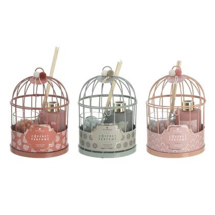 SET GLASS/METAL ROOM DIFFUSER IN CAGE 3 DESIGNS Φ14Χ20