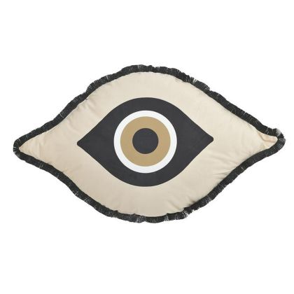 VELVET EYE CUSHION CREAM/BLACK 48X48