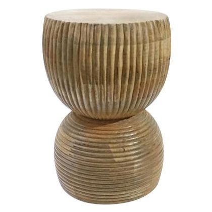 WOODEN STOOL NATURAL Φ29X42