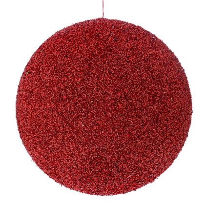 Червена коледна топка 25CM