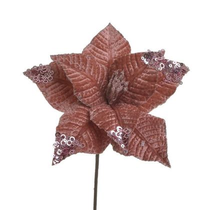 VELVET/PL BRANCH/FLOWER PINK/GOLDEN H55