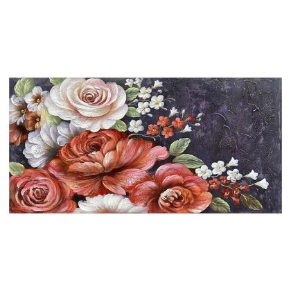 CANVAS WALL ART FLOWERS 120X3X60