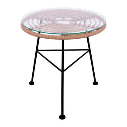 ДЕКОРАТИВНА ФИГУРА Африканка FL240309 ЧЕРНО-ЗЛАТИСТ ЦВЯТ 13x5x18см