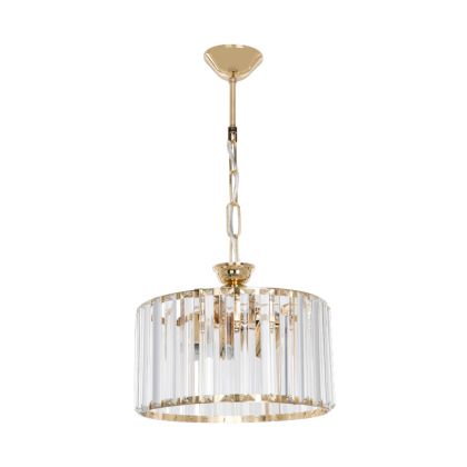 Lavina I E27 Полилей в златист абажур Φ27x21см
