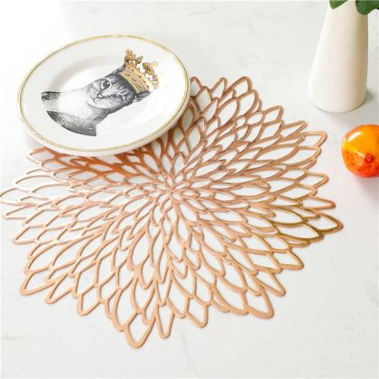 ПОДЛОЖКА ROSE GOLD ХИБИСКУС 38СМ
