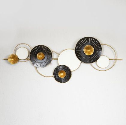 ДЕКОР ЗА СТЕНА, БЯЛО, ЧЕРНО, 110x44x4,5см