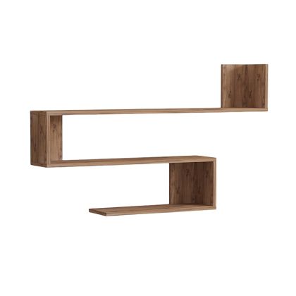 Стенен рафт Zeta в нюанс sonoma 120x20x71см