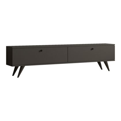 ТВ шкаф Jate в бяло 160x25x40см