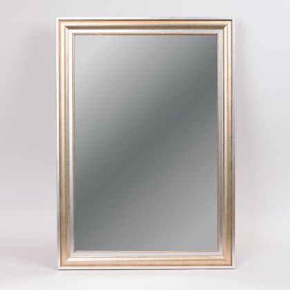 ОГЛЕДАЛО, ПЛАСТМАСА, БЯЛО ДЪРВО, 40x60см