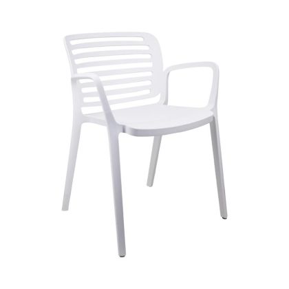 ГРАДИНСКИ СТОЛ FL7109 LAYLA БЯЛ ЦВЯТ 55X59X78СМ