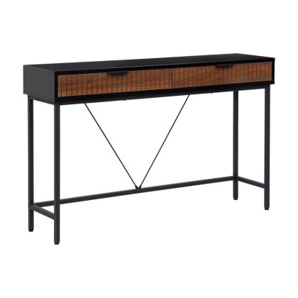 КОНЗОЛА FL2405 СИВ ДЪБ-ЧЕРЕН ЦВЯТ 120X30X76СМ