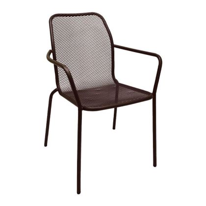 МЕТАЛЕН СТОЛ 182 КАФЯВ ЦВЯТ 55X59X85СМ