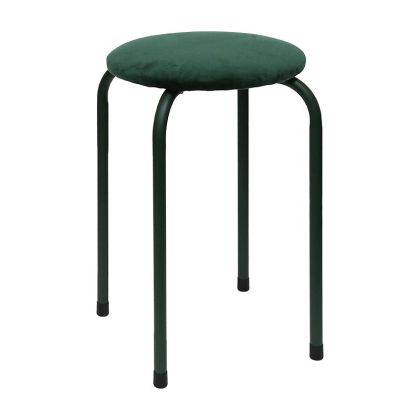МЕТАЛЕН ТАБУРЕТКА 529 ЗЕЛЕН ЦВЯТ 31X45СМ