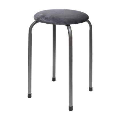МЕТАЛЕН ТАБУРЕТКА 529 СИВ ЦВЯТ 31X45СМ