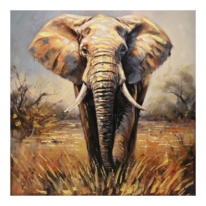 КАРТИНА ВЪРХУ ПЛАТНО ELEPHO 100X3X100СМ
