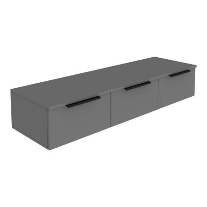 КОНЗОЛА С 3 ЧЕКМЕДЖЕТА DOHA В ТЪМНОСИВ ЦВЯТ 120X39X22СМ